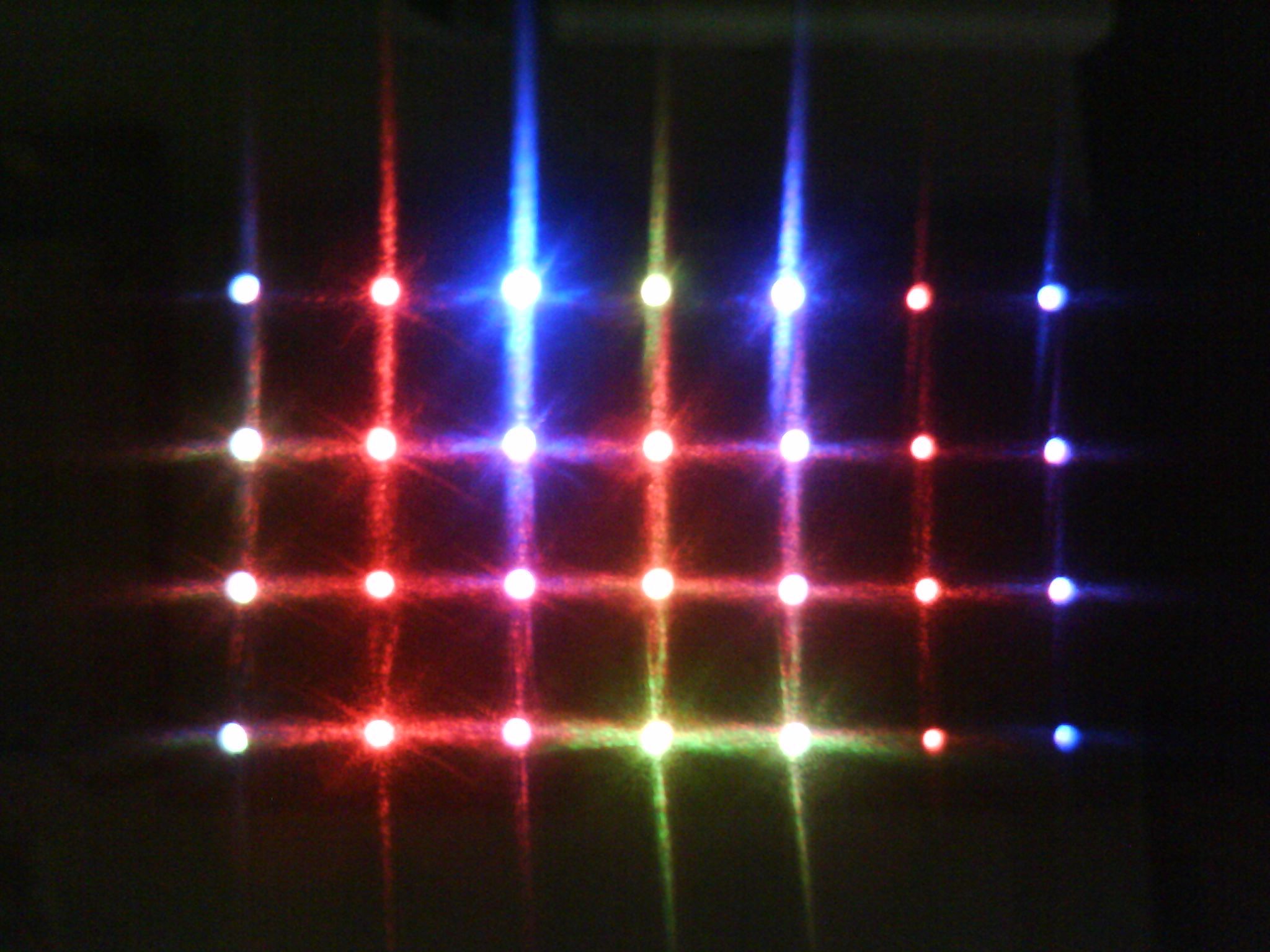 Sound Activated 4 X 7 RGB LED Matrix