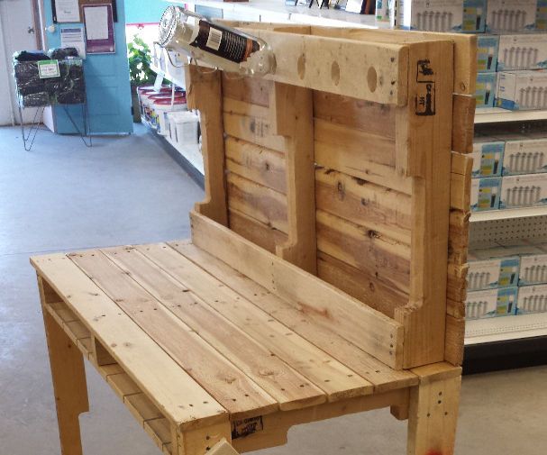 Wood Pallet Mini Bar