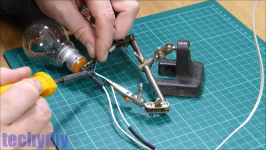 Solder the Power Supply Cable to the Bulb