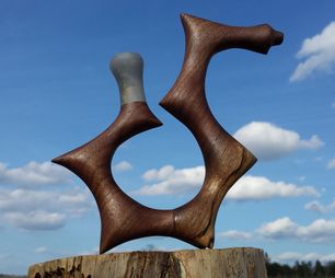 Walnut and Alabaster Sea Dragon Tobacco Pipe