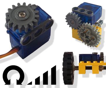 Servo-motor Converted to Motor (with Speed & Direction Control)
