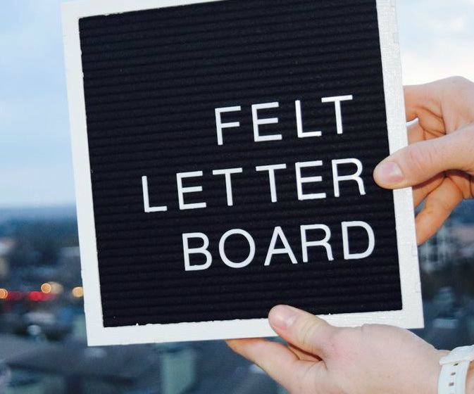 Felt Letter Board