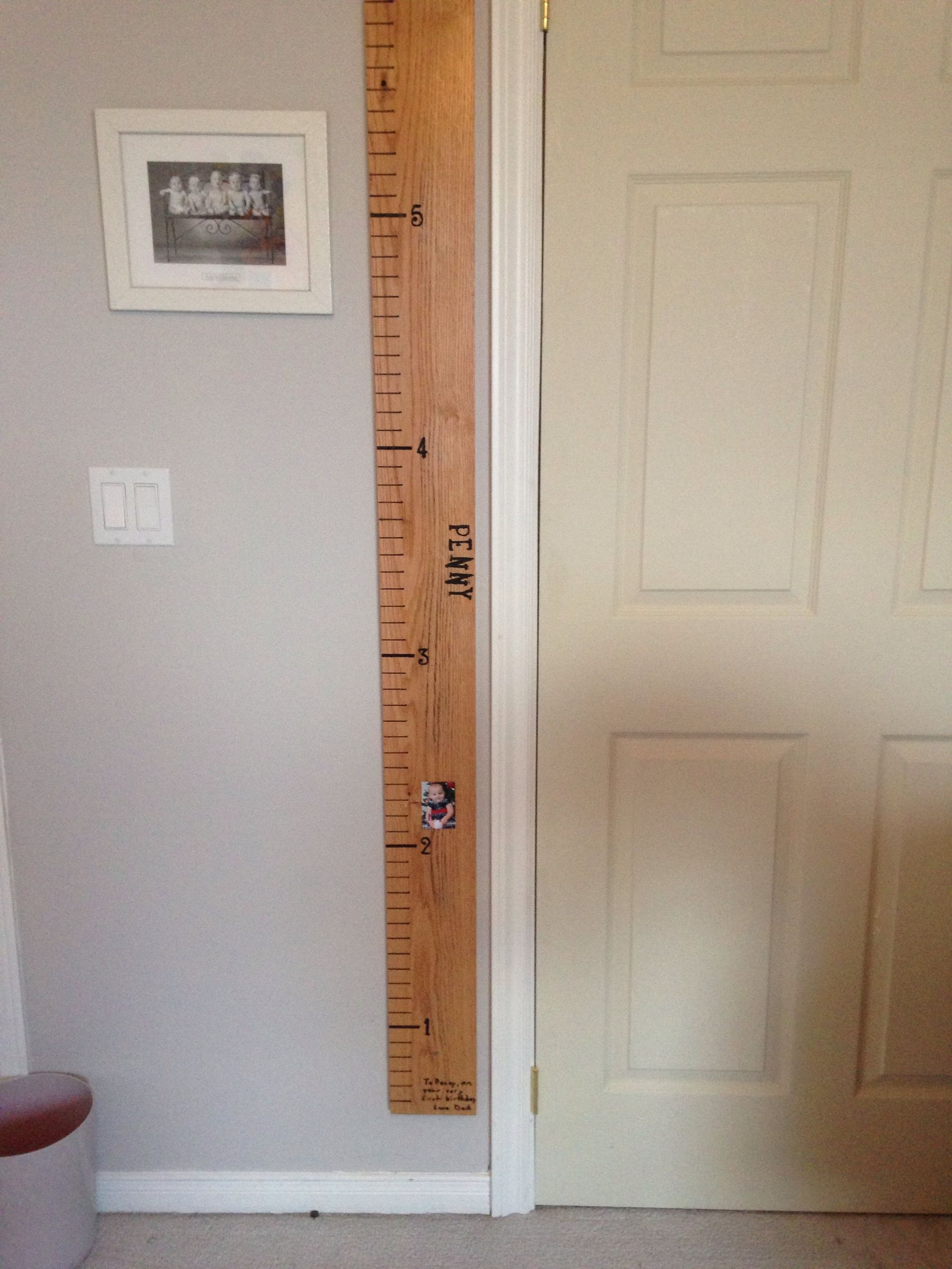 Children's Yard Stick Growth Chart
