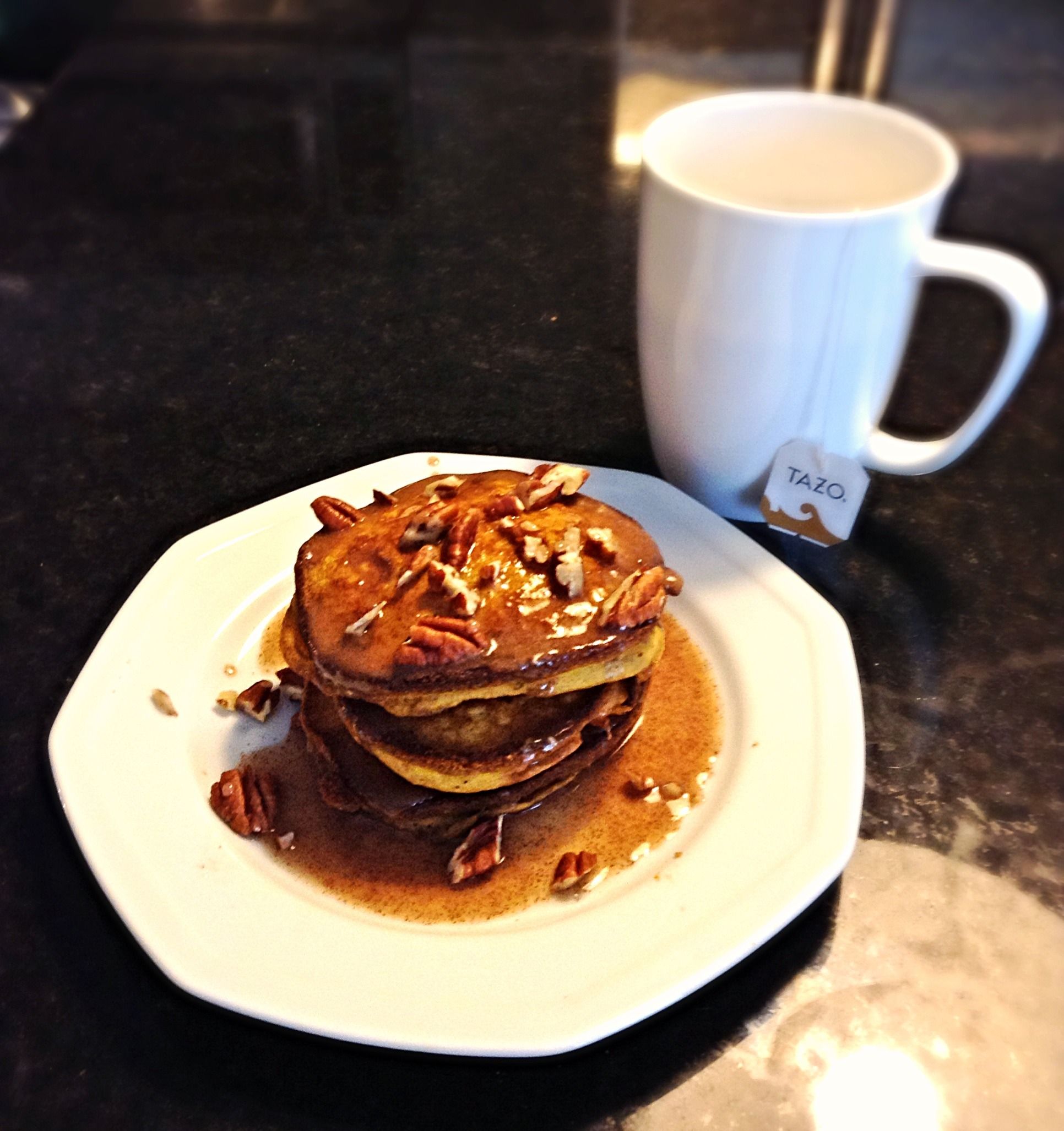 Gluten Free Pumpkin Spice Pancakes With Maple Cinnamon Glaze