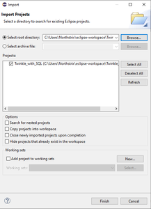 Make Sure the Import Tab Looks Like This