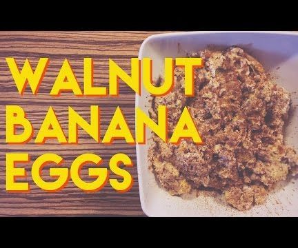 Scrambled Eggs With Banana and Walnuts
