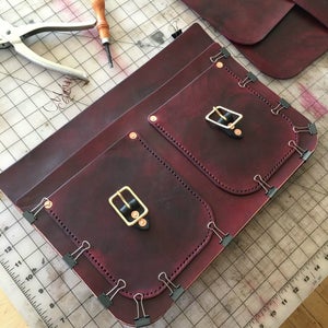 Add Optional Interior Organizer, Glue Front, and Chisel Your Holes