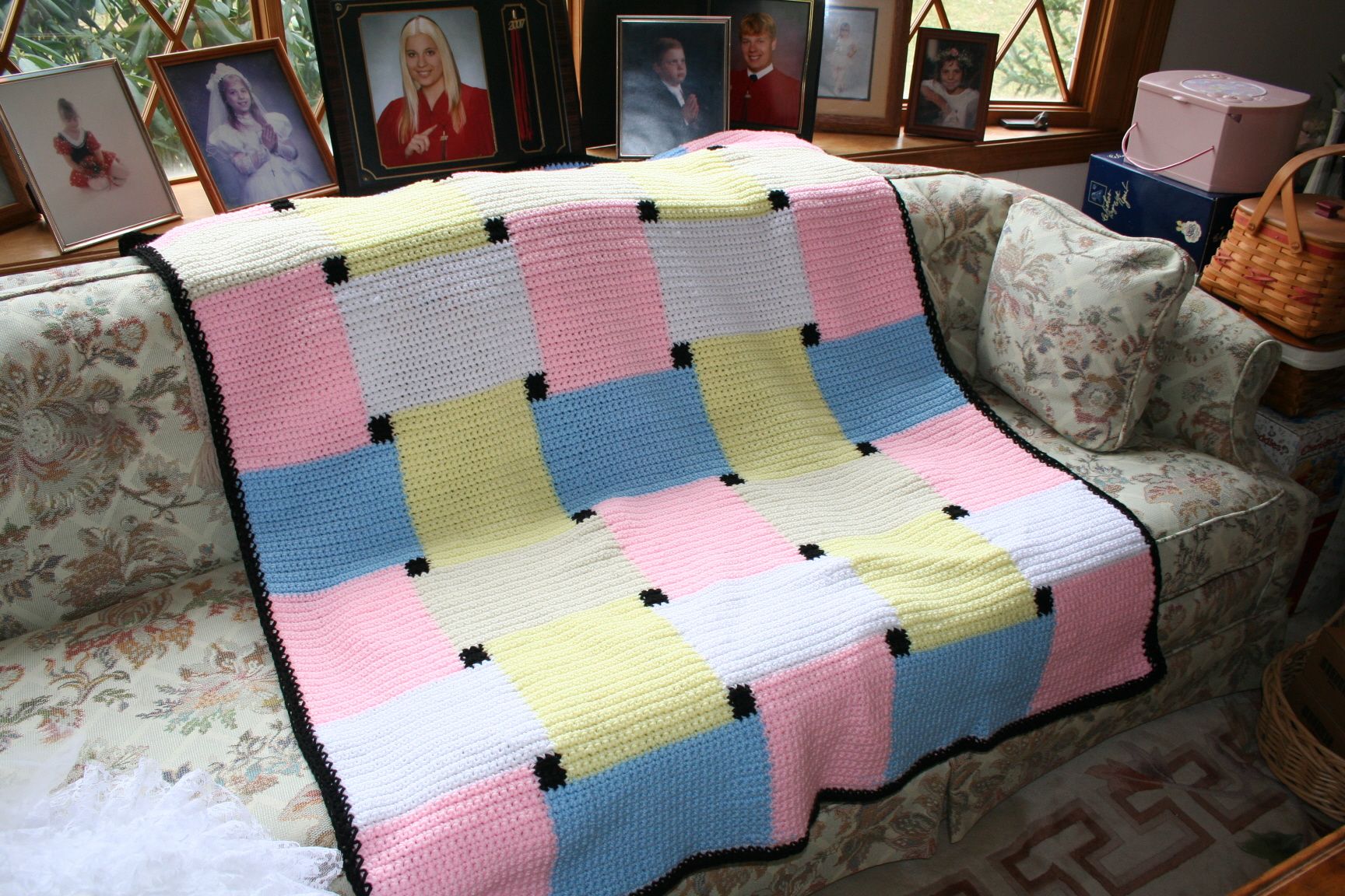 Crochet Checkmate Afghan