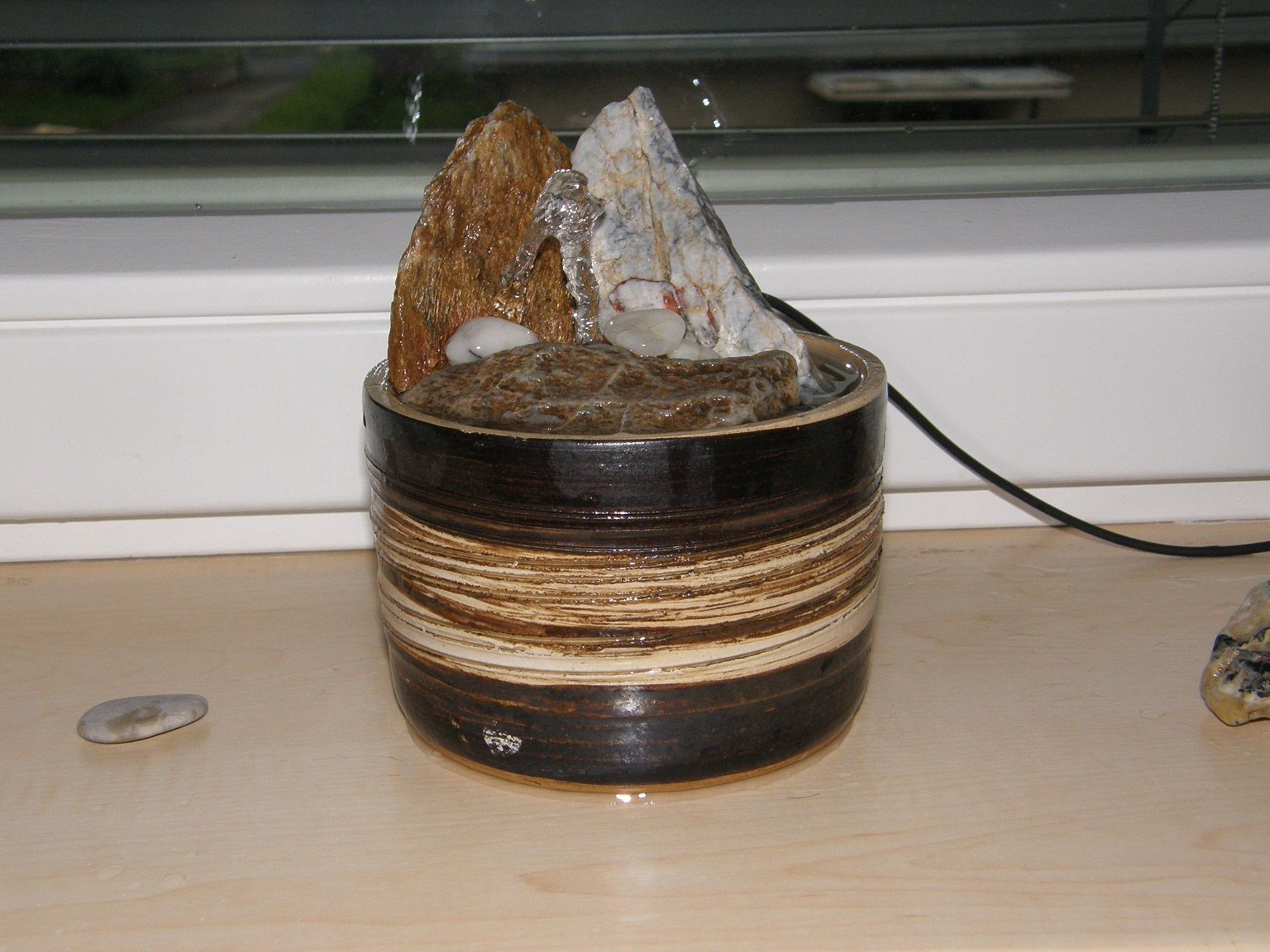 Homemade table fountain