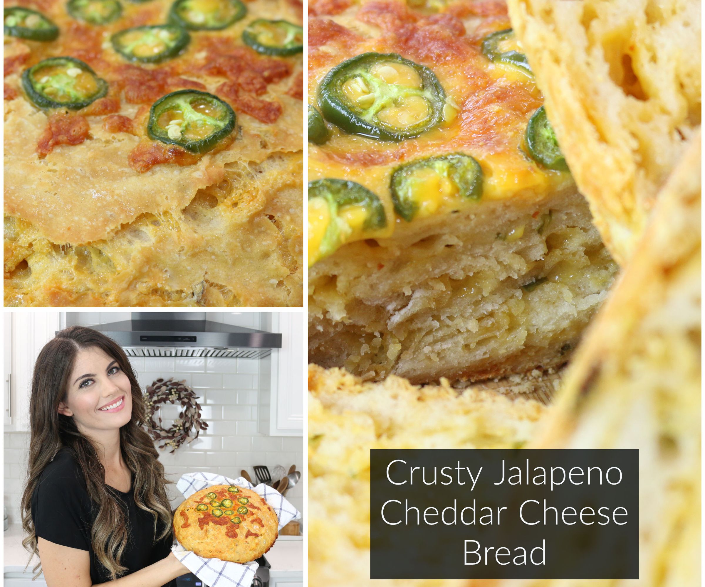 No Knead - Jalapeno Cheese Bread