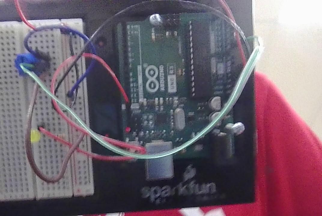 Arduino Uno With Blinking LED and Potentiometer