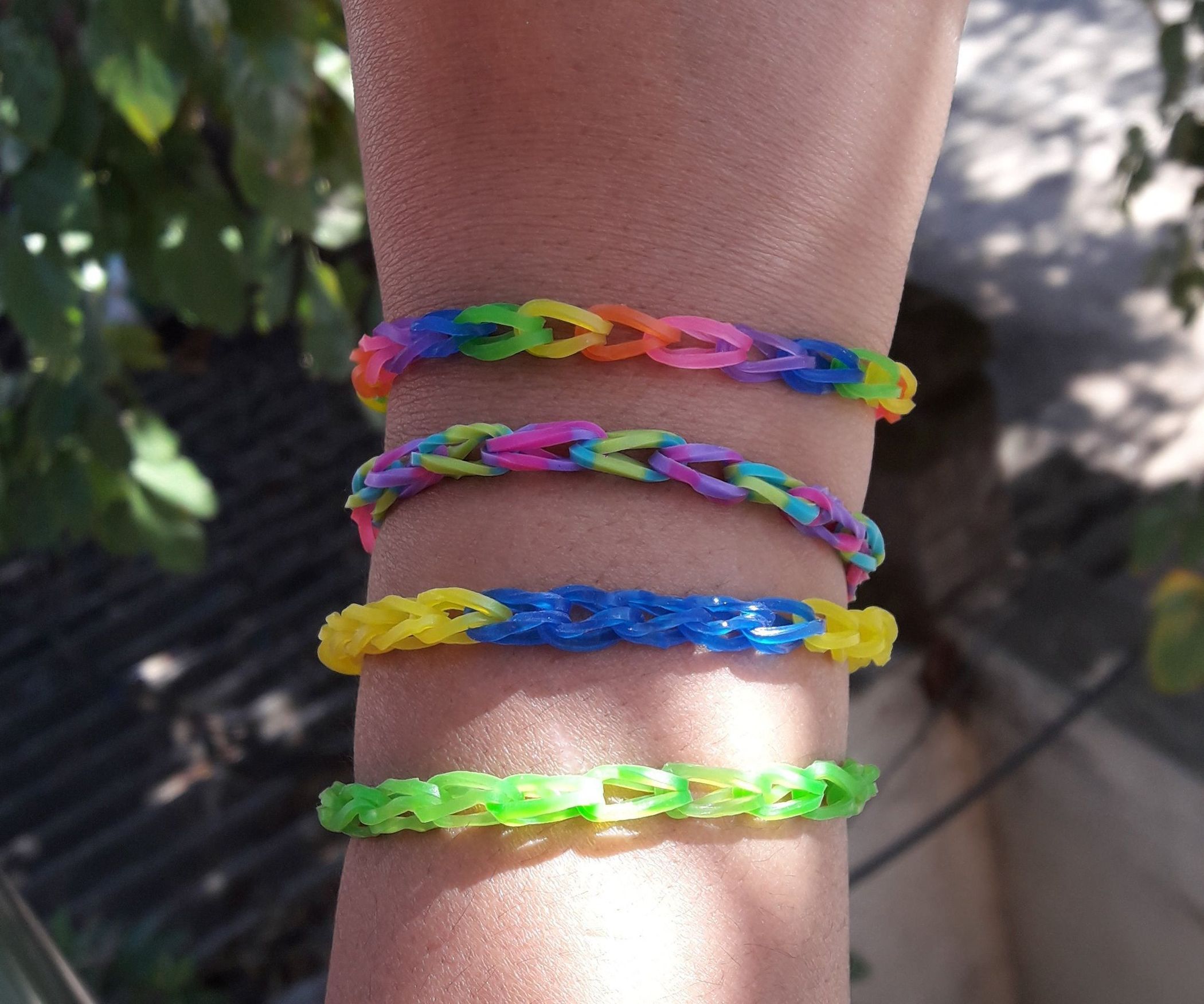 Rubber Band Bracelet / Friendship Band 3 Steps Instructables