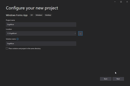 Create a New Project