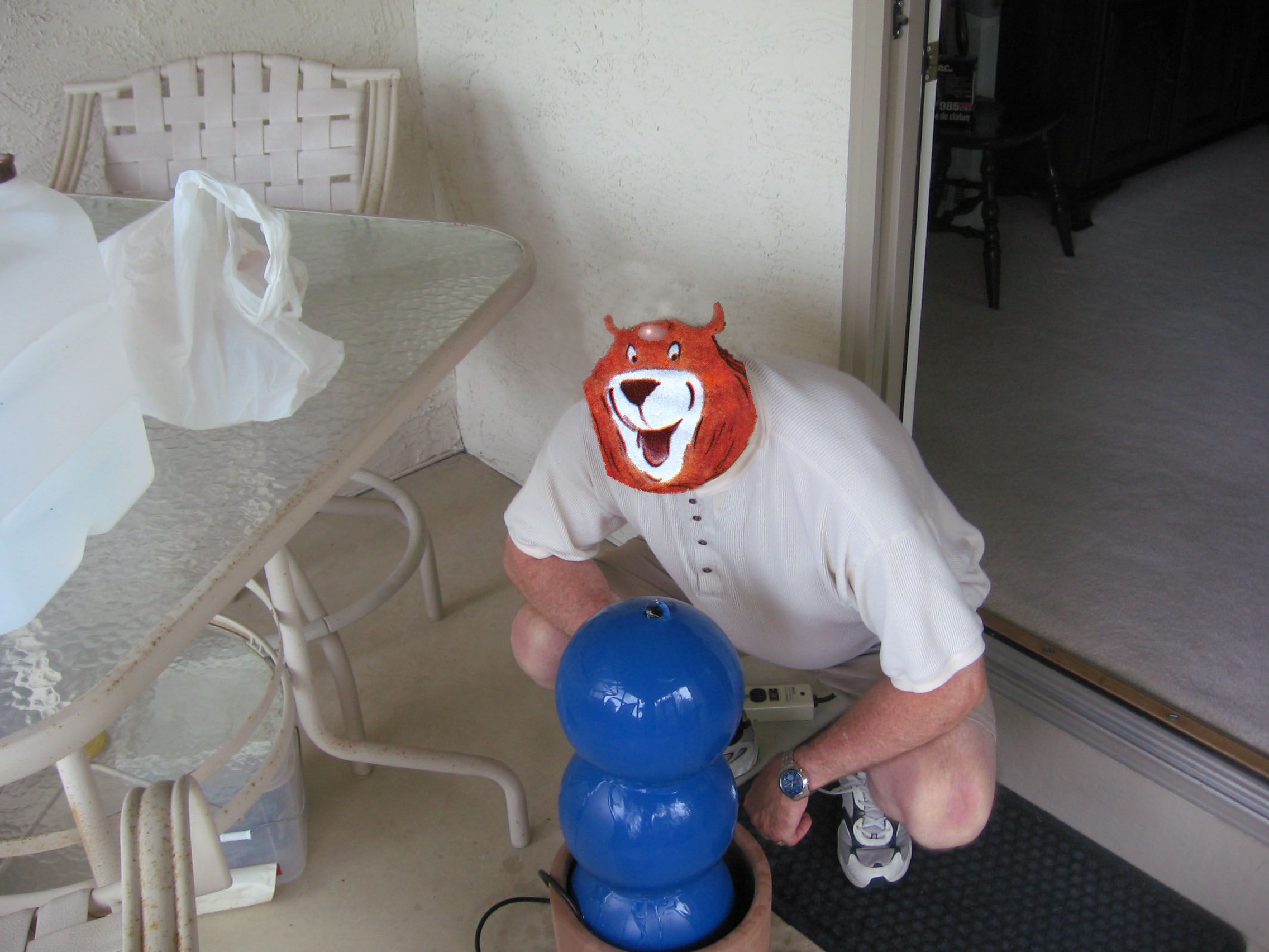Bowling Ball Fountain