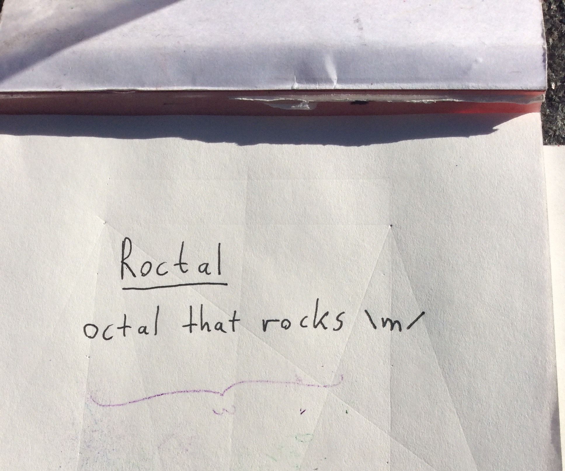 Encode a Message in Roctal, Octal That Rocks 