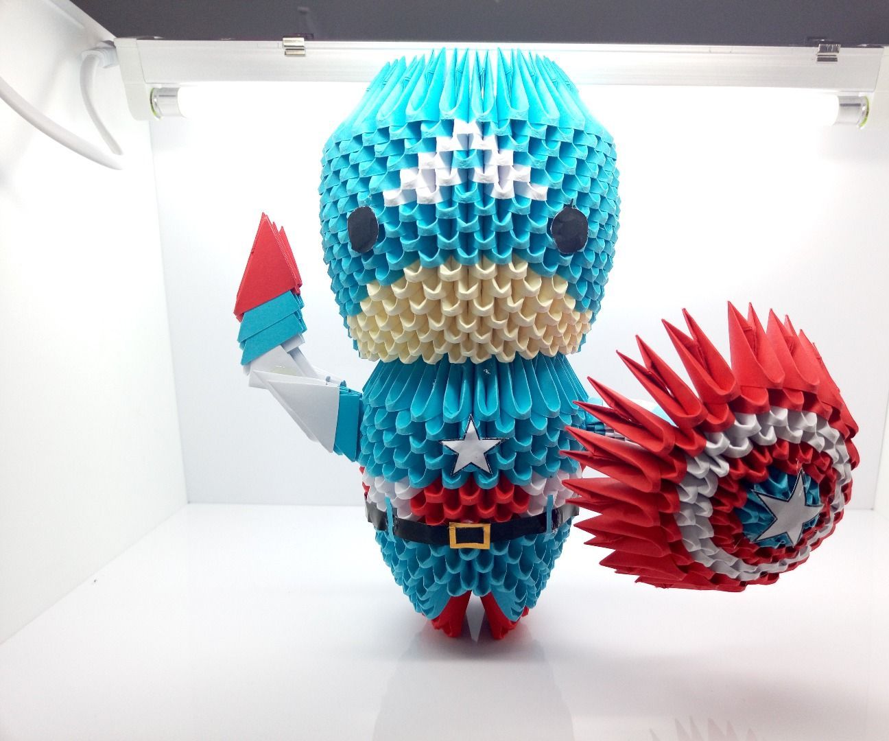 Origami 3D Captain America