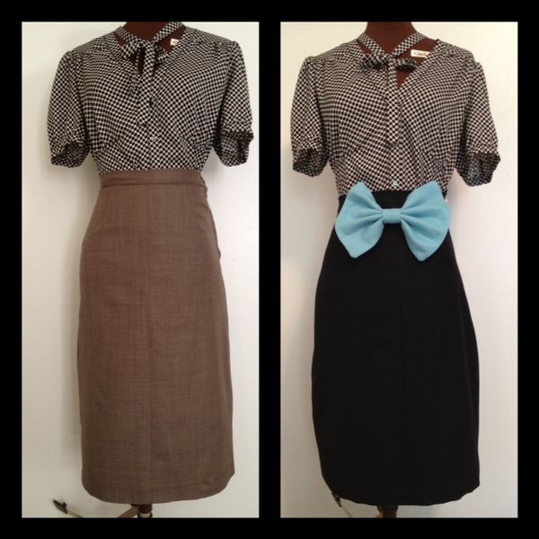 From BLAH to MEOW !! How to Make a Sexy High Waist Pencil Skirt Without a Pattern !