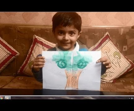 Thread Painting Tutorial by 3 Years Old Kid 