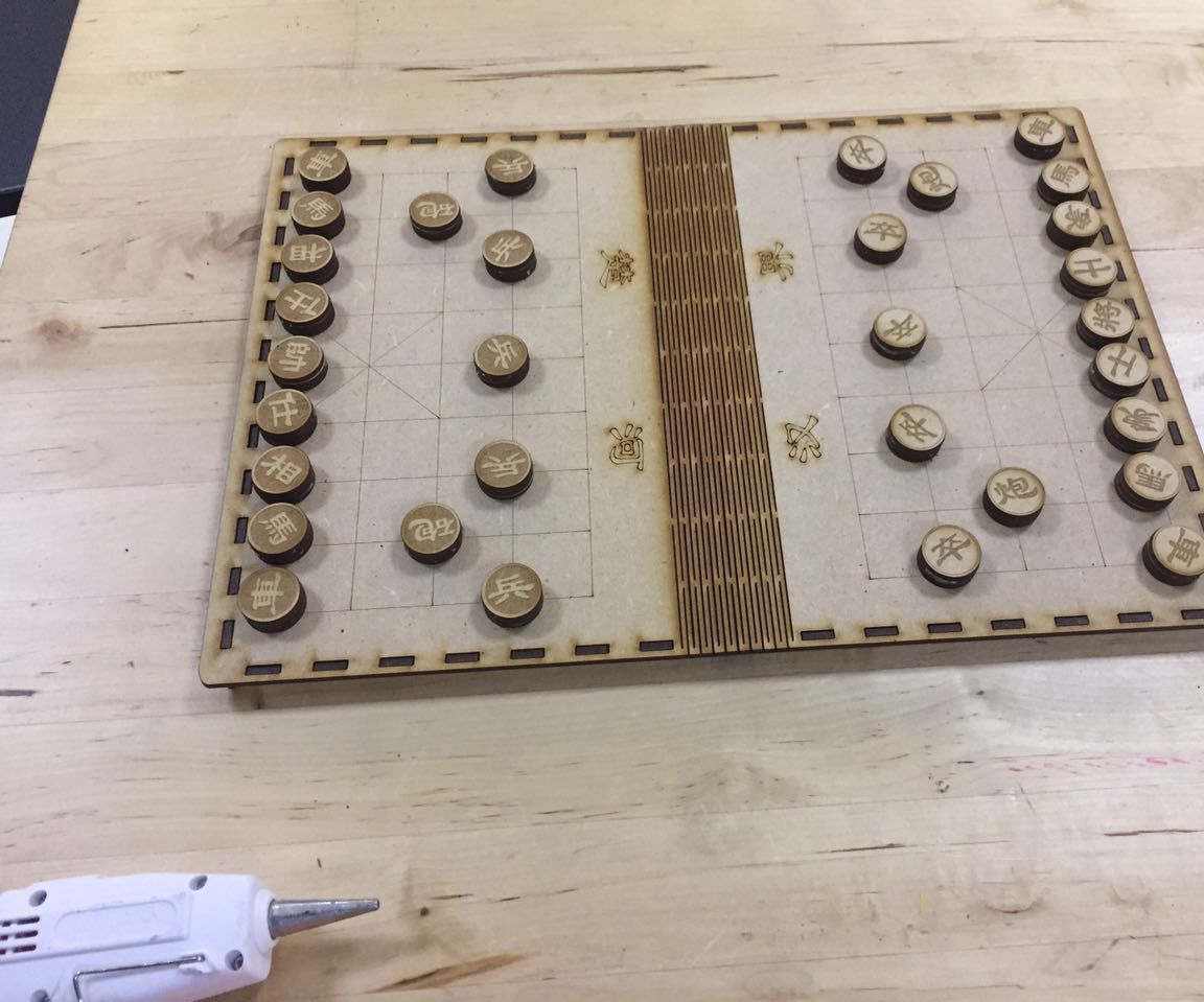 Laser Cut Xiangqi(Chinese Chess)