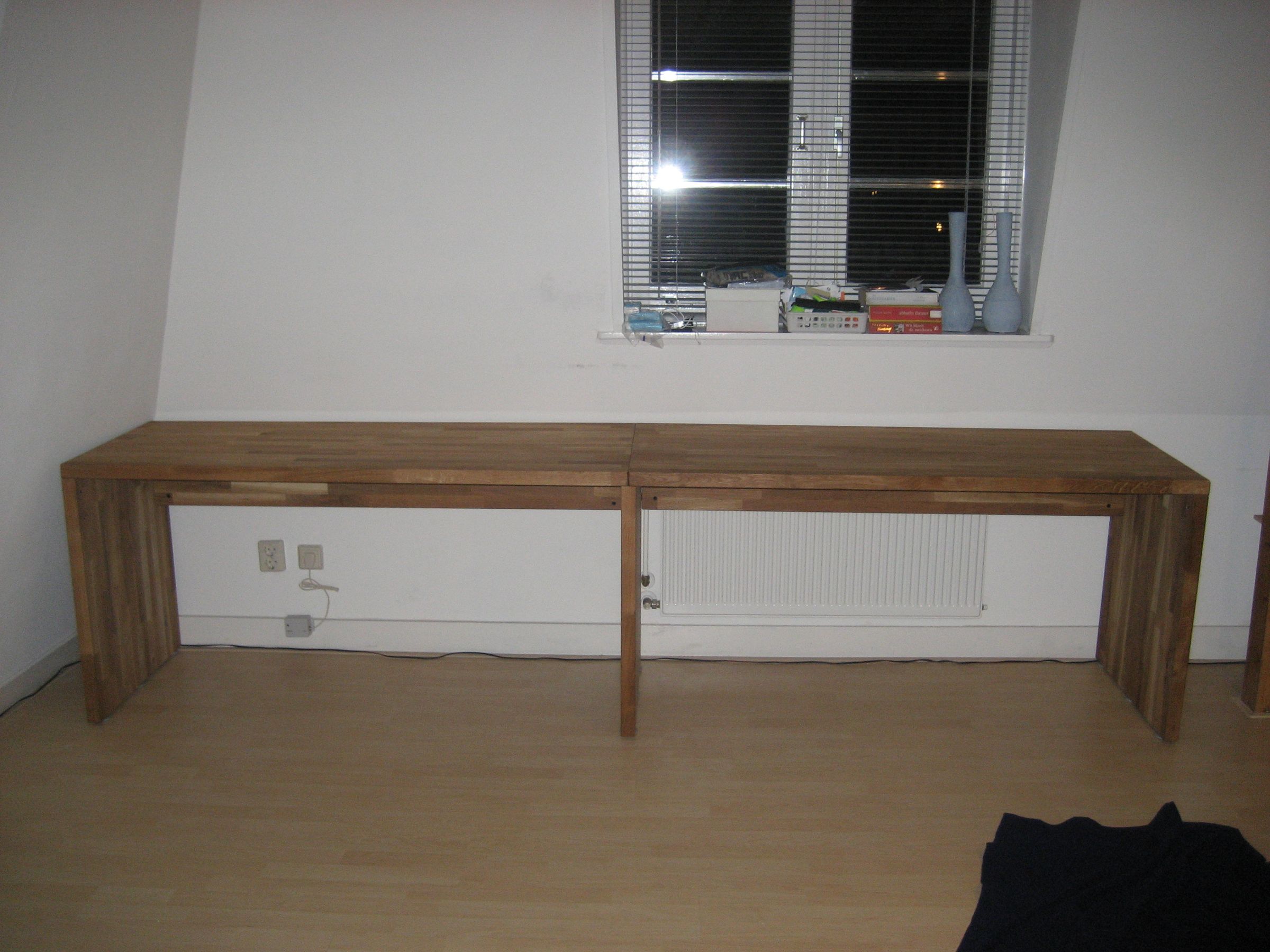 Big Oak Desk From Kitchen Worktops 6 Steps Instructables