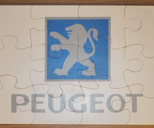 Wooden Peugeot Mosaic Puzzle