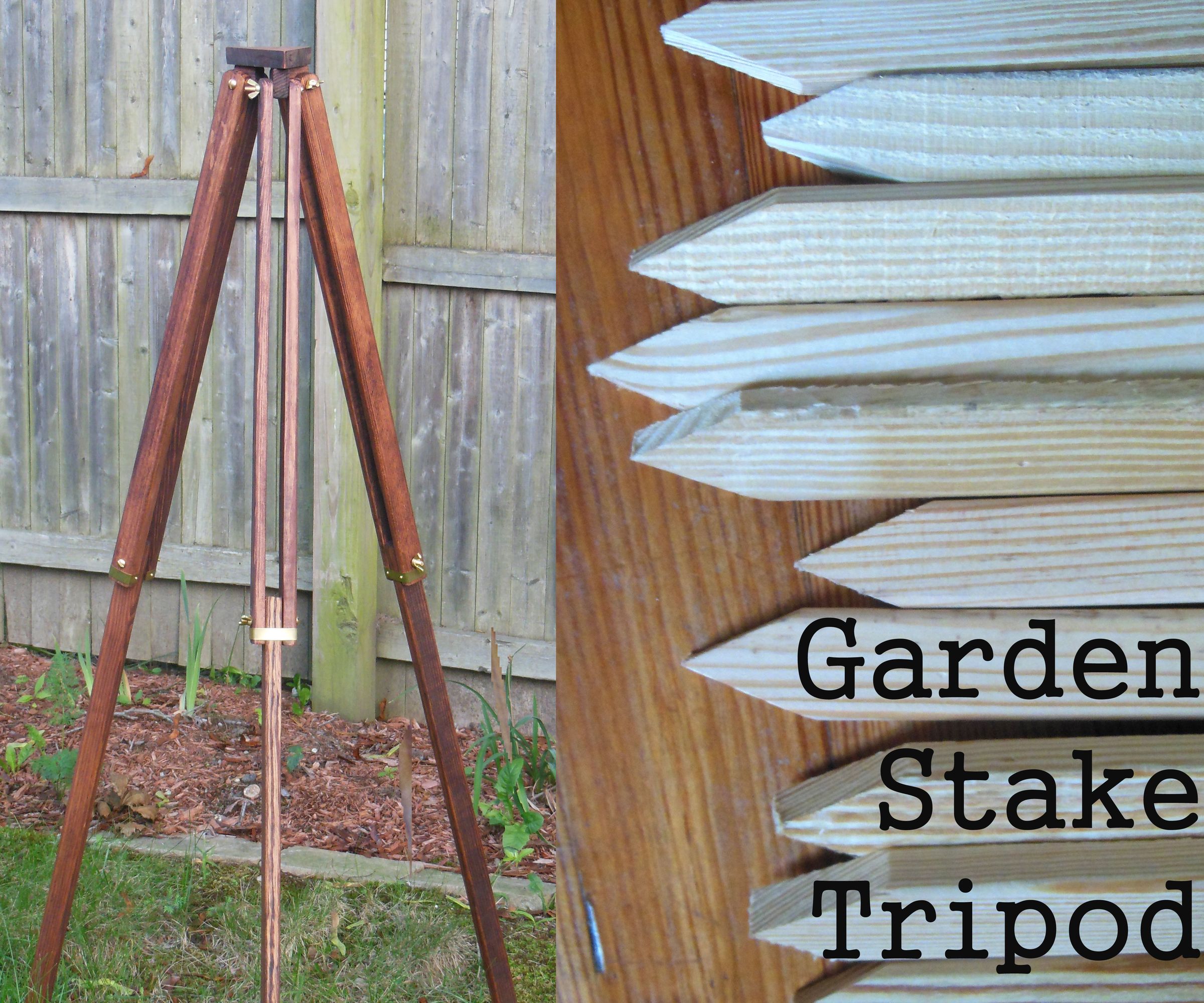 Vintage Style Garden Stake Tripod