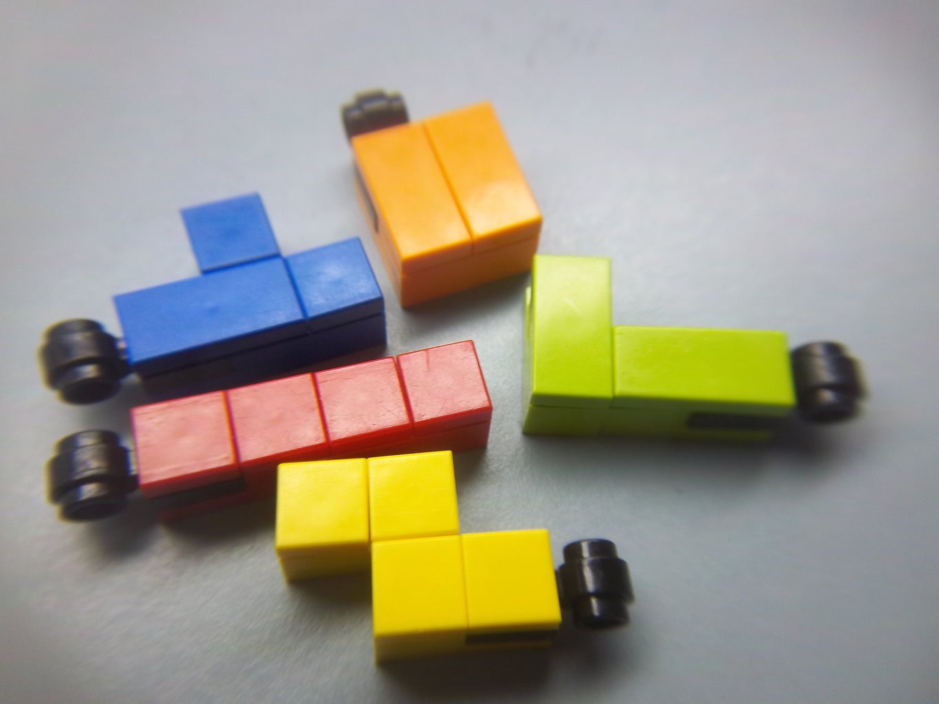 LEGO Tetris Keychains