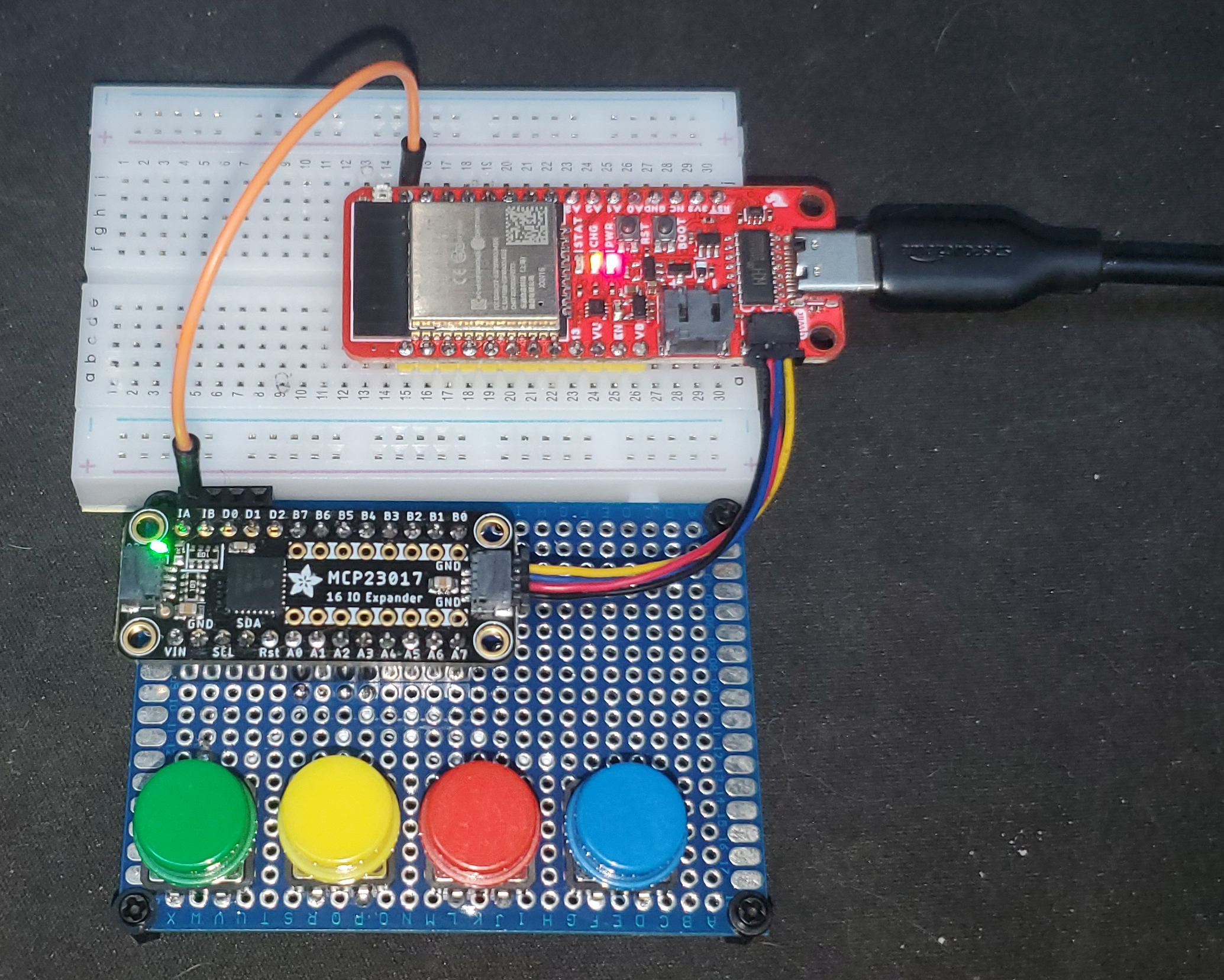 Adding Buttons to Your Project With an MCP23017 GPIO Expander and Using MCU Interrupts and Background Tasks to Process Button Events