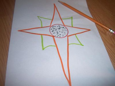 How to Draw a Star Flower