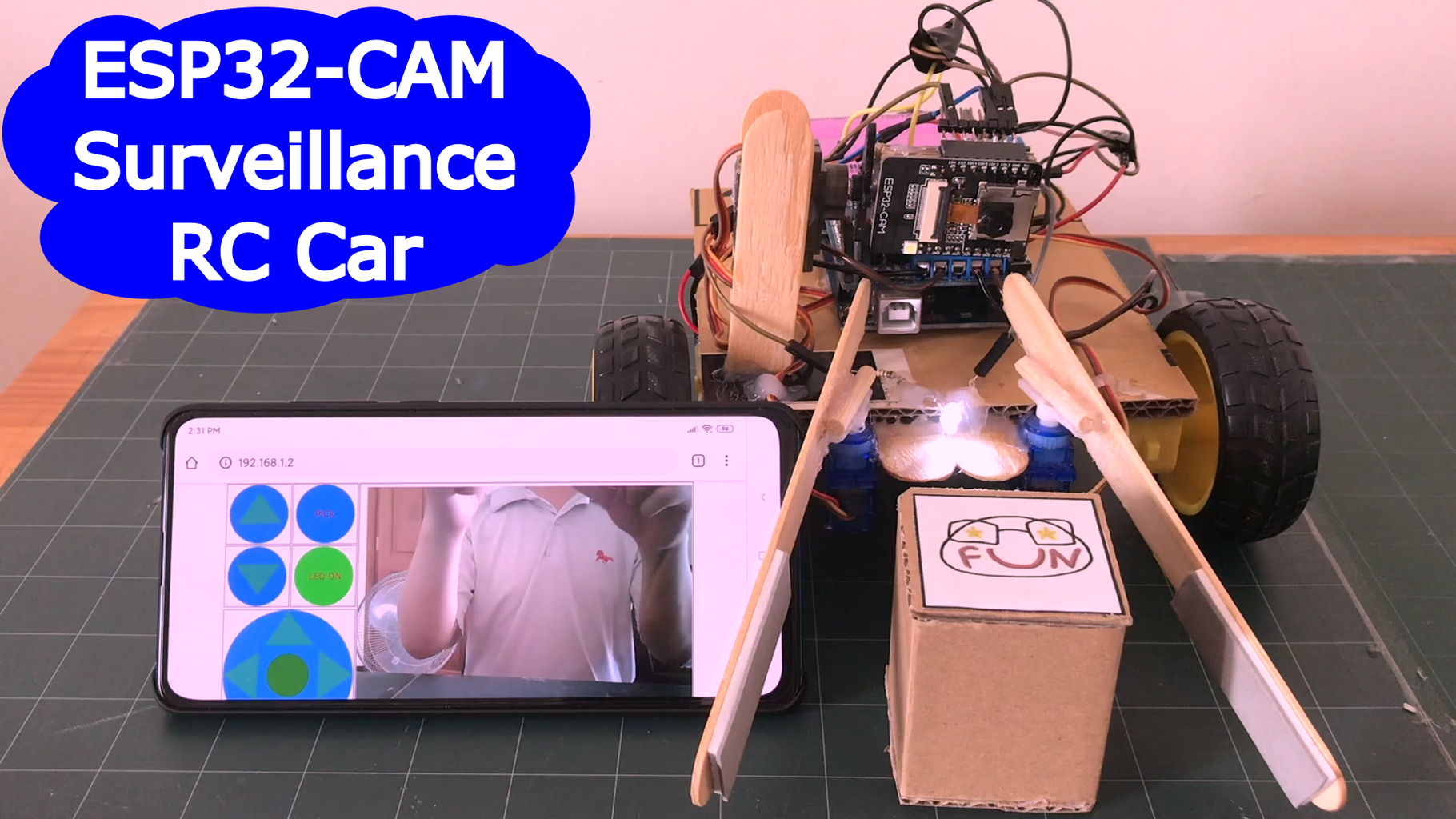 Simple Surveillance Robot With ESP32-CAM : 4 Steps - Instructables