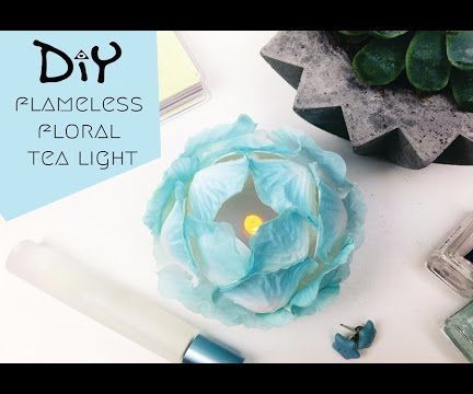 DIY Flameless Floral Tea Light 