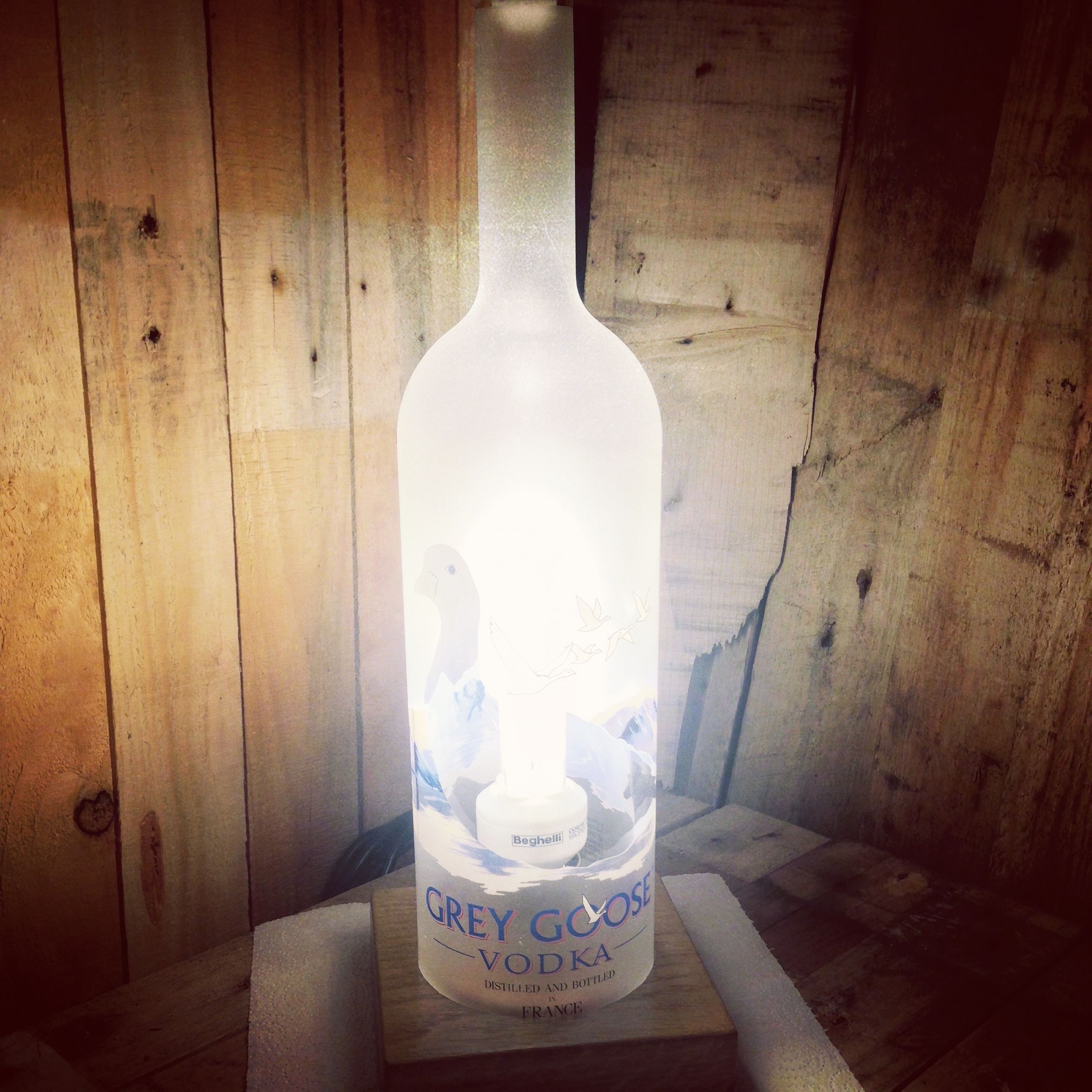 Vodka Magnum Bottle Lamp