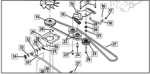 Transmission Belt Fan Replacement Cub Cadet LTX1045 9 Steps