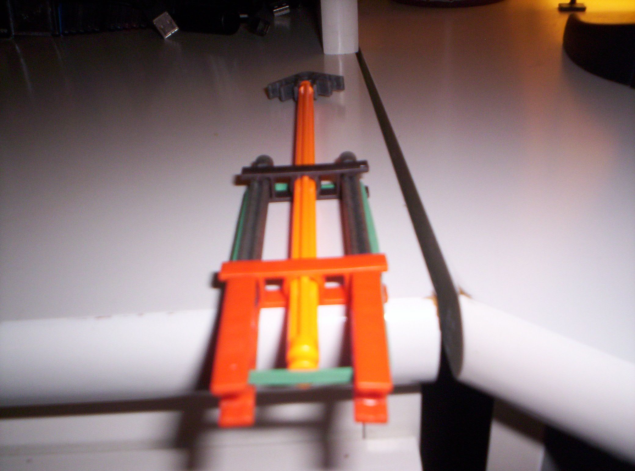 k'nex launcher- six parts and a rubber band