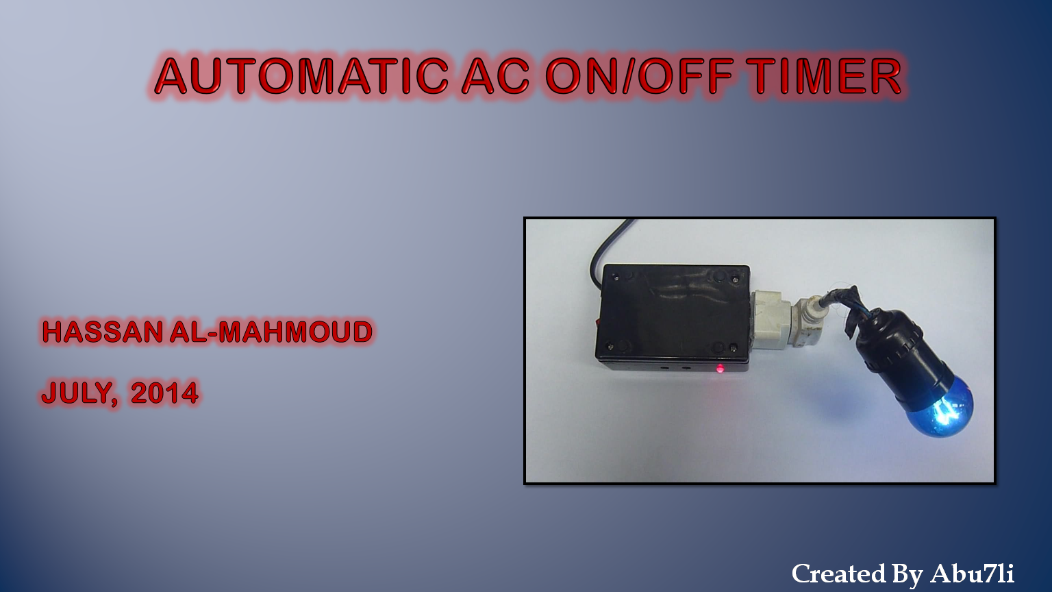 Automatic AC On/off Timer - Instructables