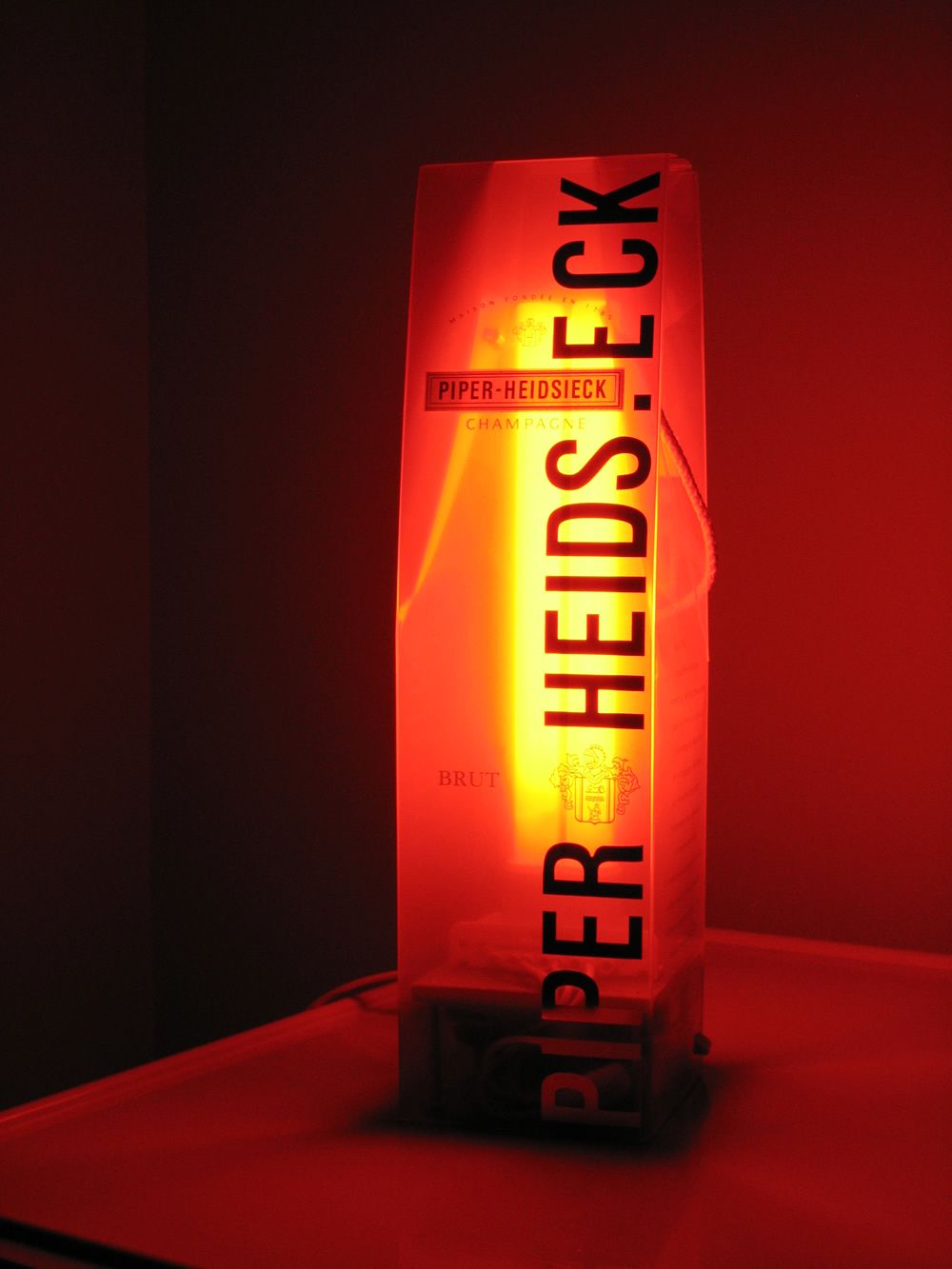 Glowing Light From Packaging Waste