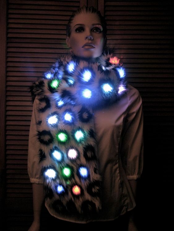 How to Make a Color-Changing Lighted Faux Fur Scarf