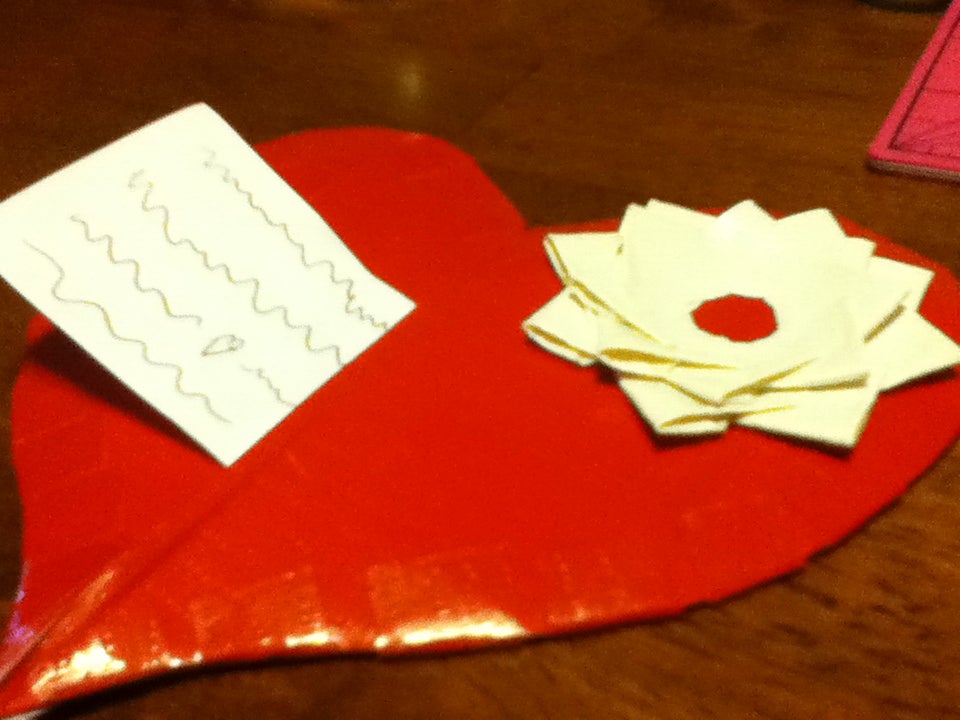 Unique Heart Shaped Duct Tape Card! 5 Steps Instructables