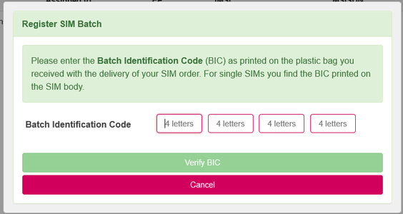 Register Your SIM Cards