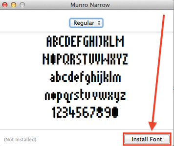 INSTALLING FONTS