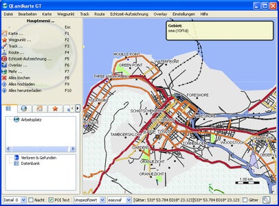 Open the Map in QlandkarteGT