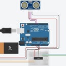 Tinker CAD Obstacle avoiding robot