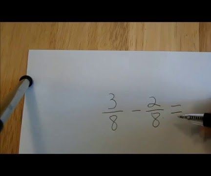 How to Subtract Fractions