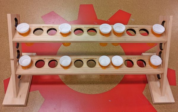 Pill Bottle Storage Rack