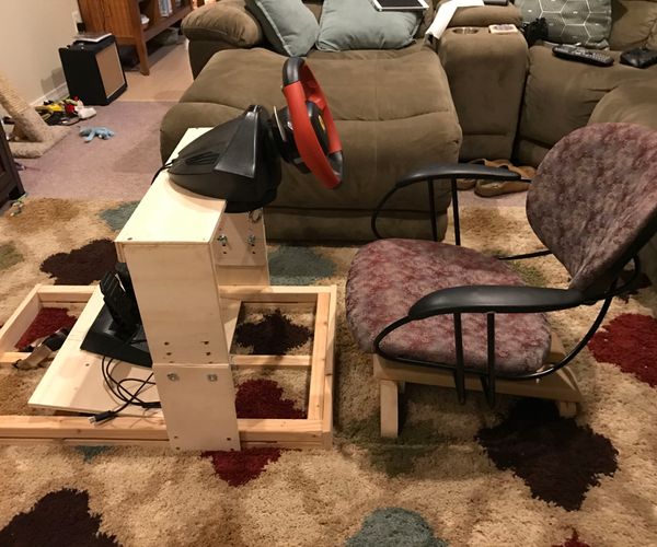 Adjustable Racing Wheel Stand and Seat
