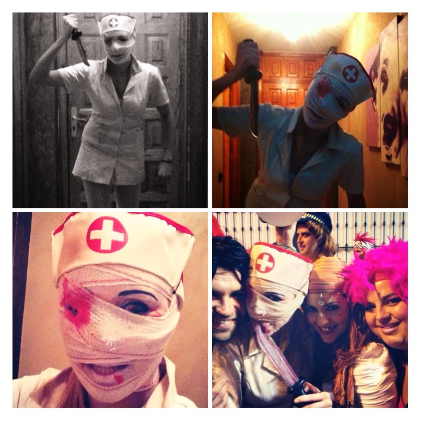 Sillent Hill Easy Costume Nurse Horror Disfraz Facil Enfermera Horror Hallowen Carnival