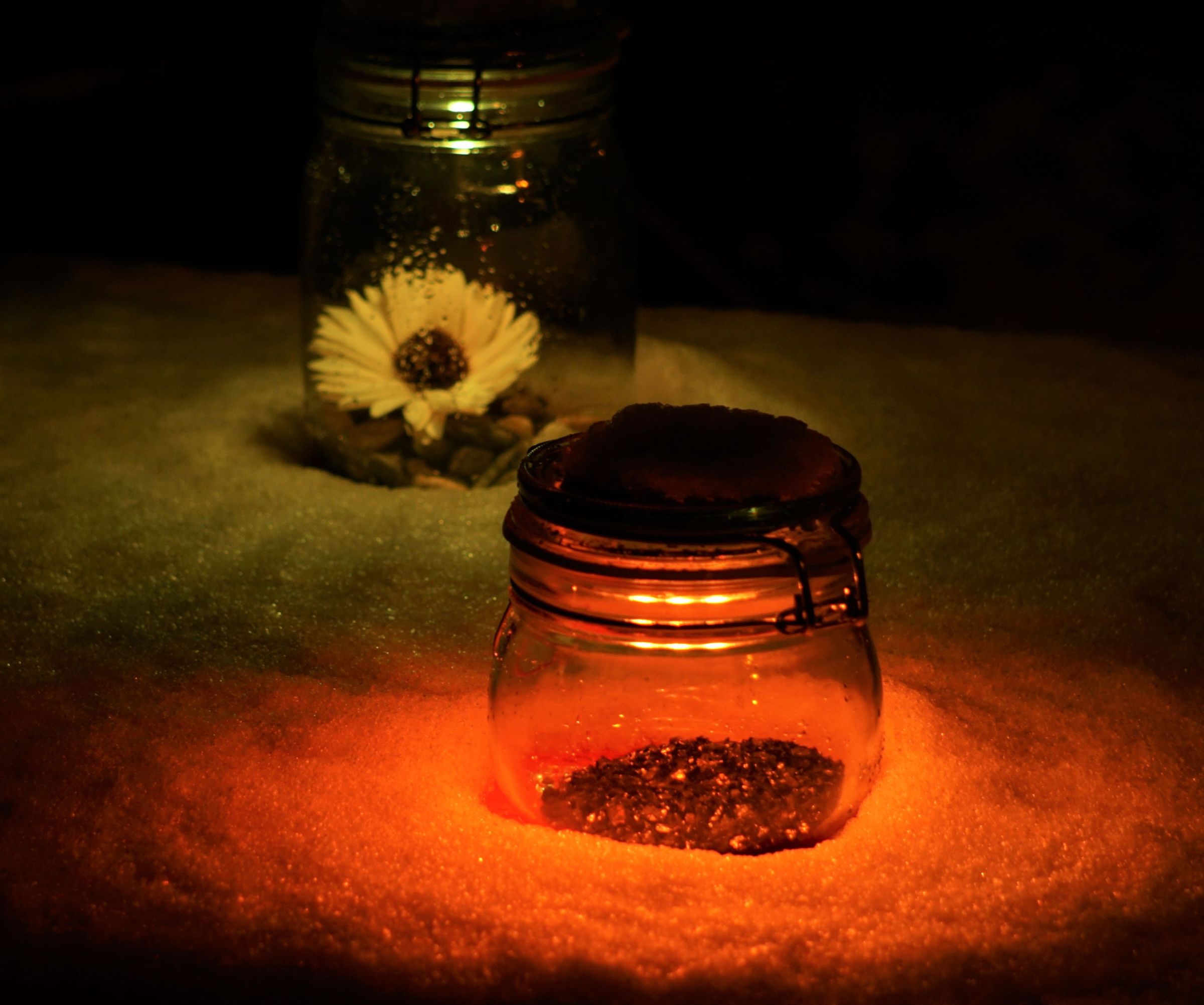 Colorful Solar Garden Jar Light