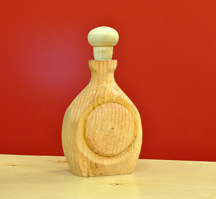 Multi-Axis Turned Wood Canteen