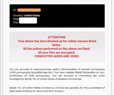 Android FBI Virus - Although It Is Just Malware