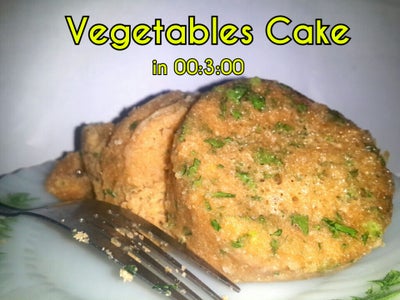 3 Minutes Vegetables Cake